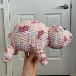 Handmade Crochet Washable Pig Stuffed Animal